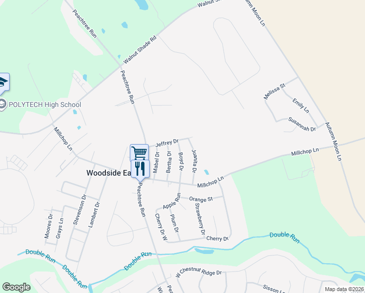 map of restaurants, bars, coffee shops, grocery stores, and more near 149 Juanita Drive in Magnolia