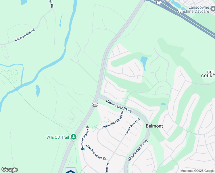 map of restaurants, bars, coffee shops, grocery stores, and more near 19750 Estancia Terrace in Ashburn