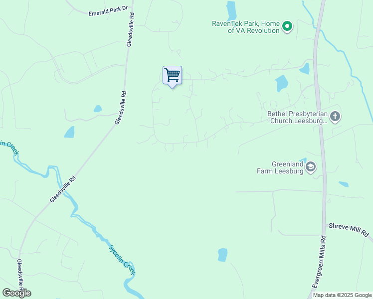 map of restaurants, bars, coffee shops, grocery stores, and more near 40947 Grenata Preserve Place in Leesburg