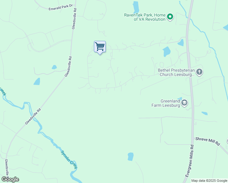 map of restaurants, bars, coffee shops, grocery stores, and more near 40989 Grenata Preserve Place in Leesburg