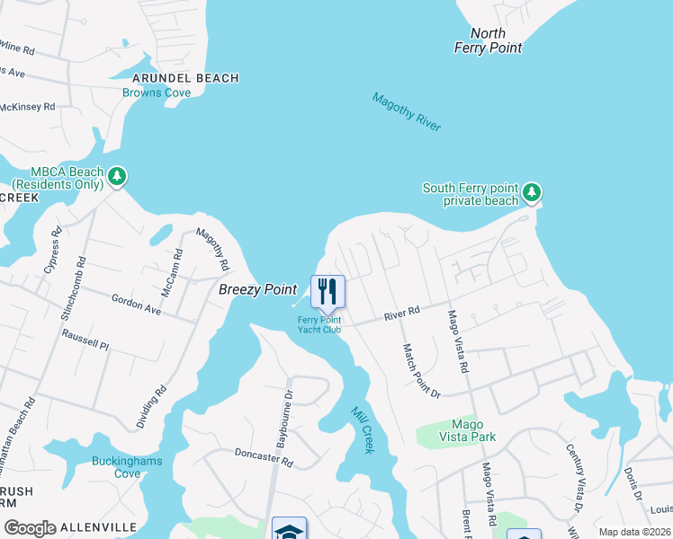 map of restaurants, bars, coffee shops, grocery stores, and more near 360 Oak Drive in Arnold