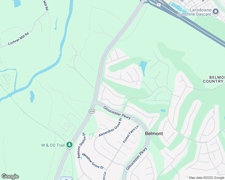 map of restaurants, bars, coffee shops, grocery stores, and more near 43236 Baltusrol Terrace in Ashburn