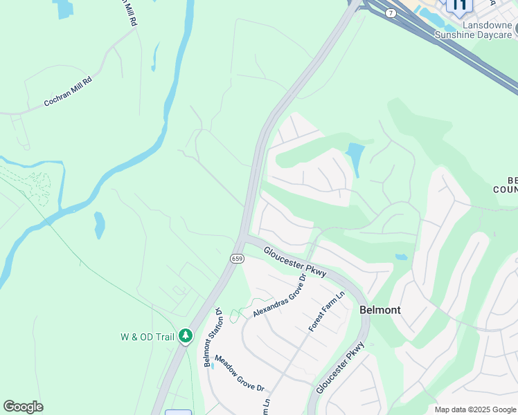 map of restaurants, bars, coffee shops, grocery stores, and more near 19745 Estancia Terrace in Ashburn
