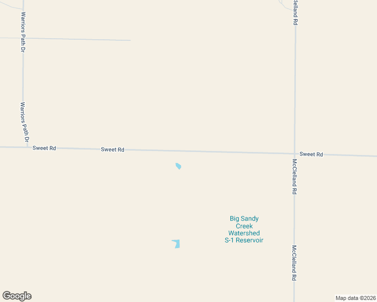 map of restaurants, bars, coffee shops, grocery stores, and more near 22304 Sweet Road in Calhan