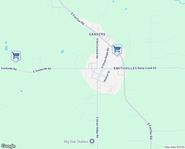 map of restaurants, bars, coffee shops, grocery stores, and more near Chestnut Street in Bloomington