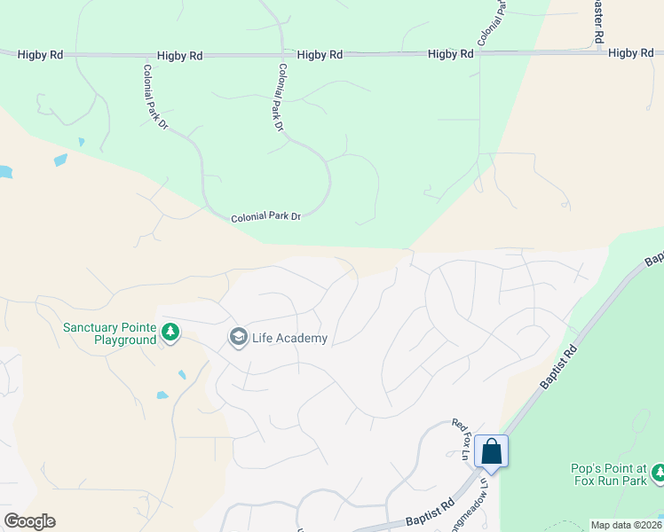 map of restaurants, bars, coffee shops, grocery stores, and more near 1225 Carnahan Court in Monument