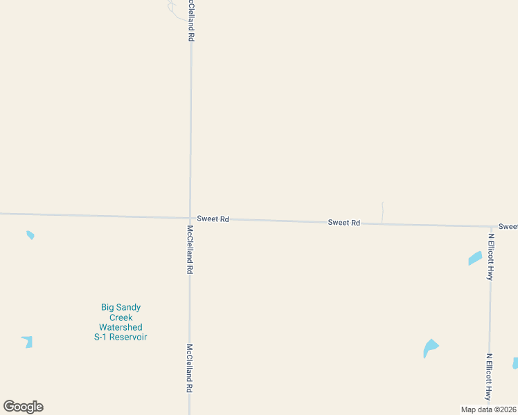 map of restaurants, bars, coffee shops, grocery stores, and more near 22800-23142 Sweet Road in Calhan