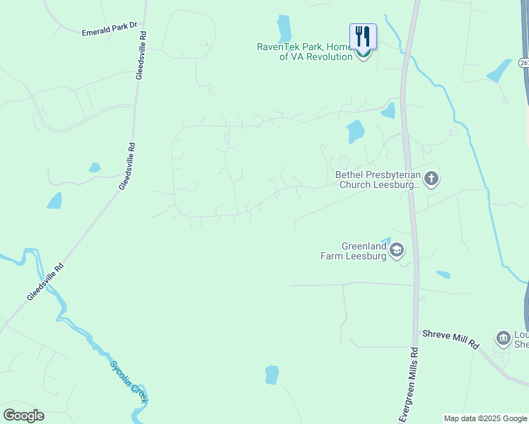 map of restaurants, bars, coffee shops, grocery stores, and more near 41031 Grenata Preserve Place in Leesburg