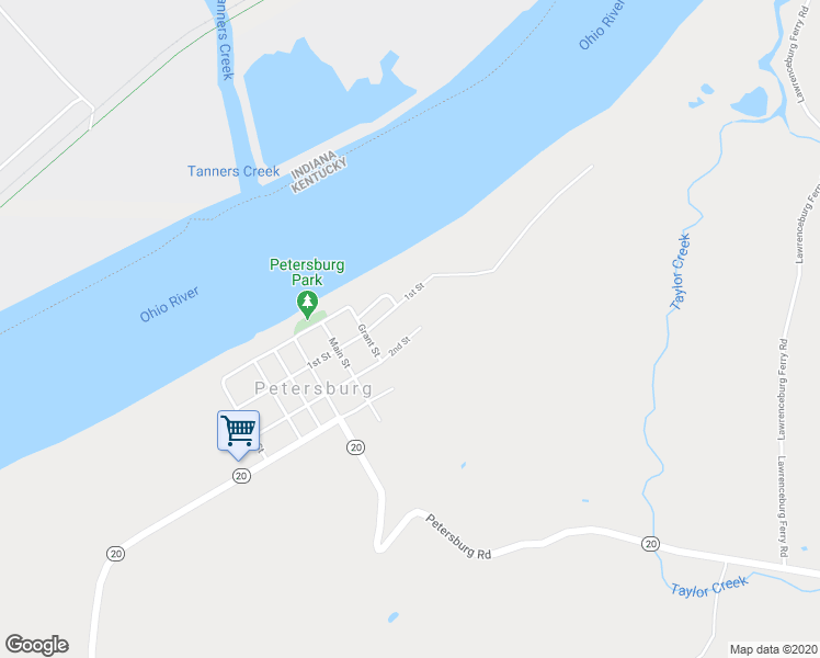 map of restaurants, bars, coffee shops, grocery stores, and more near 2901 2nd Street in Petersburg