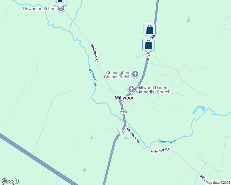 map of restaurants, bars, coffee shops, grocery stores, and more near 1959 Millwood Road in Boyce