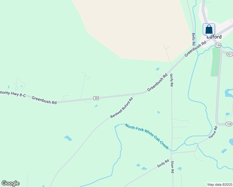 map of restaurants, bars, coffee shops, grocery stores, and more near 455 Greenbush Road in Lynchburg