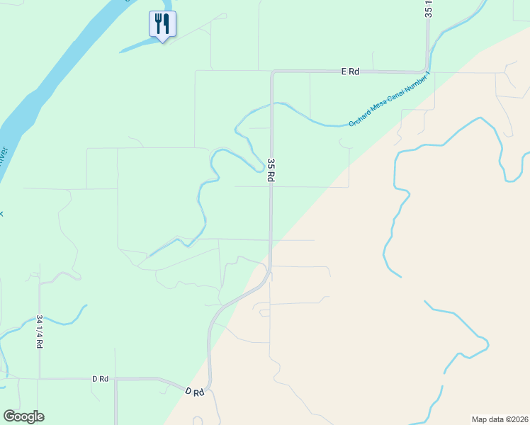 map of restaurants, bars, coffee shops, grocery stores, and more near 455 35 Road in Palisade