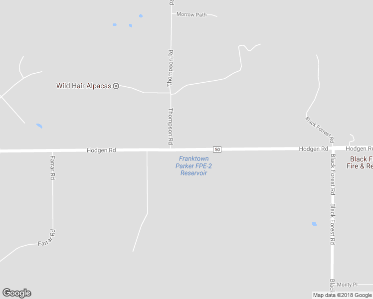 map of restaurants, bars, coffee shops, grocery stores, and more near 5969 Hodgen Road in Colorado Springs