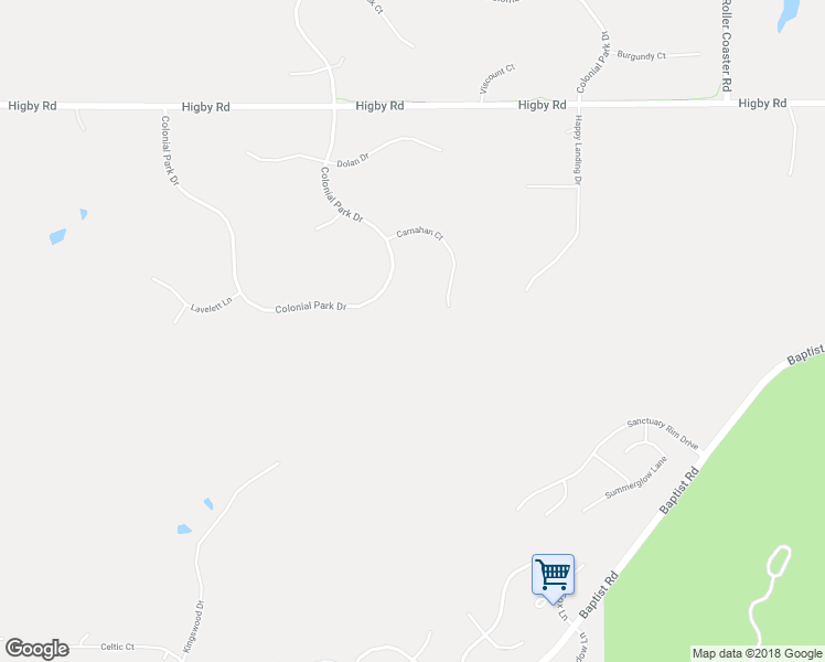 map of restaurants, bars, coffee shops, grocery stores, and more near 1225 Carnahan Court in Monument