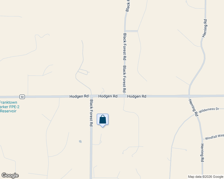 map of restaurants, bars, coffee shops, grocery stores, and more near 6950 Hodgen Road in Colorado Springs