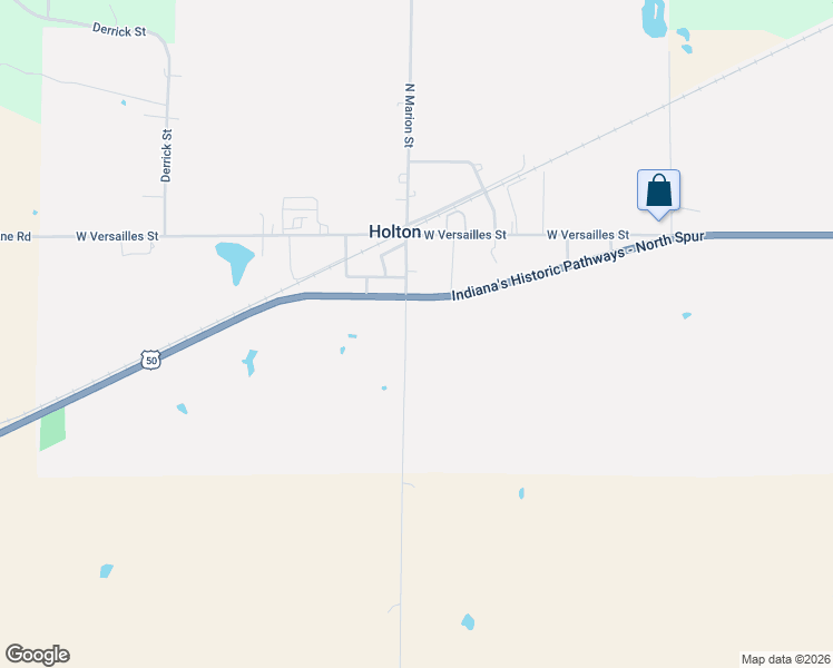 map of restaurants, bars, coffee shops, grocery stores, and more near 187 South Marion Street in Holton