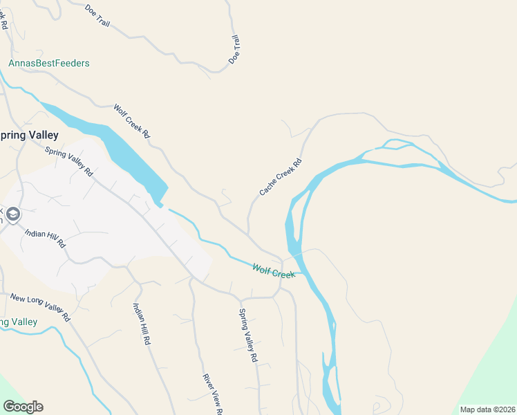 map of restaurants, bars, coffee shops, grocery stores, and more near 17264 Cache Creek Road in Clearlake Oaks