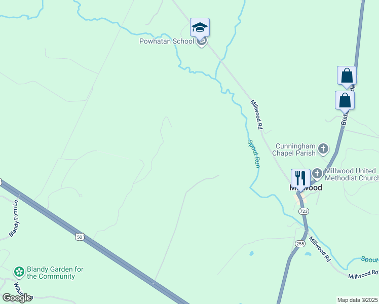map of restaurants, bars, coffee shops, grocery stores, and more near 370 Rose Airy Lane in Boyce