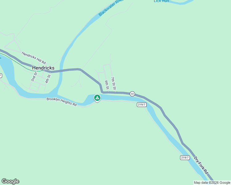 map of restaurants, bars, coffee shops, grocery stores, and more near 2 7th Street Street in Hendricks