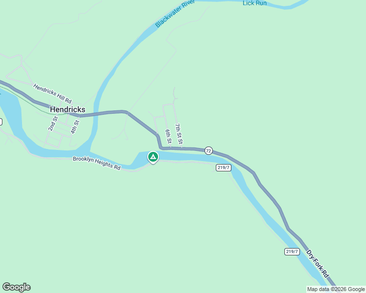 map of restaurants, bars, coffee shops, grocery stores, and more near Main Street in Hendricks