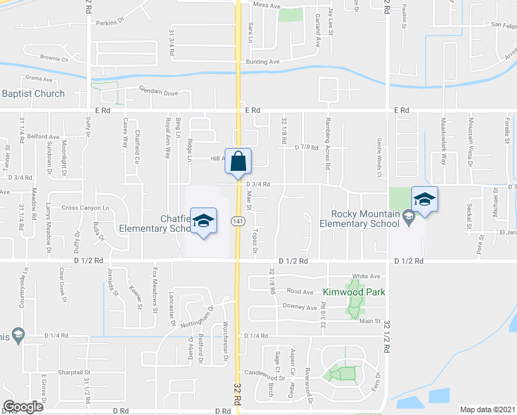 map of restaurants, bars, coffee shops, grocery stores, and more near 3209 Emerald Court in Clifton