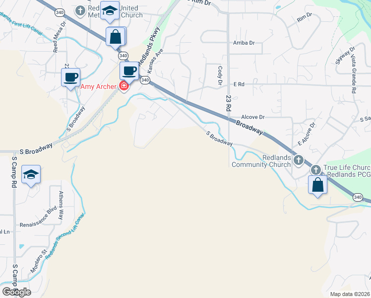 map of restaurants, bars, coffee shops, grocery stores, and more near 203 Easter Hill Drive in Grand Junction