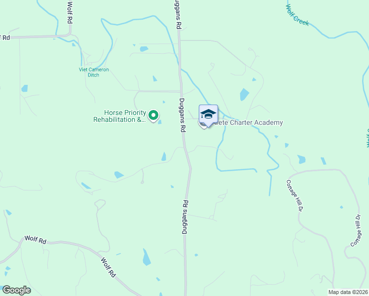 map of restaurants, bars, coffee shops, grocery stores, and more near 16406 Duggans Road in Grass Valley