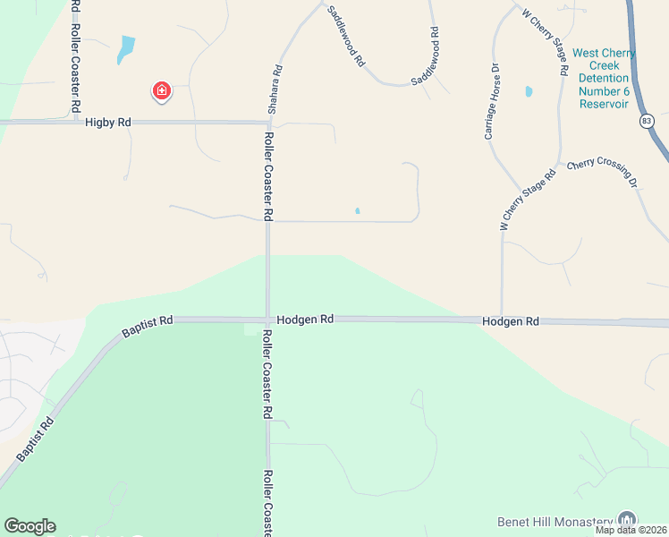 map of restaurants, bars, coffee shops, grocery stores, and more near 16755 Roller Coaster Road in Colorado Springs