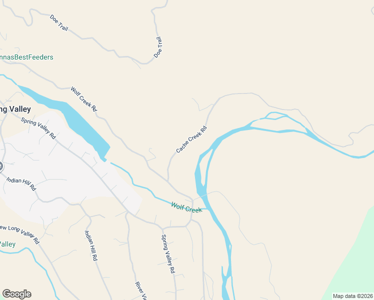 map of restaurants, bars, coffee shops, grocery stores, and more near 17349 Cache Creek Road in Clearlake Oaks