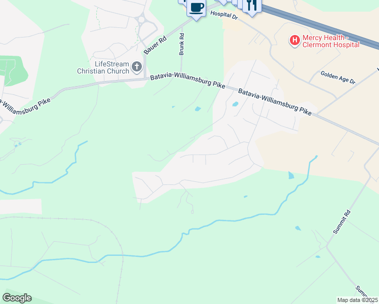 map of restaurants, bars, coffee shops, grocery stores, and more near 2274 Chesterfield Lane in Batavia