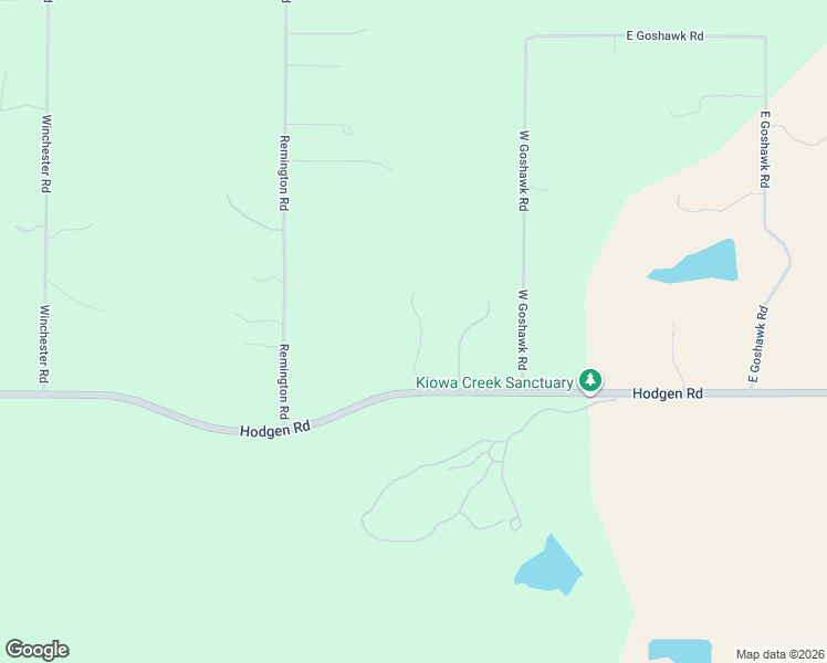 map of restaurants, bars, coffee shops, grocery stores, and more near 9920 Hodgen Road in Colorado Springs