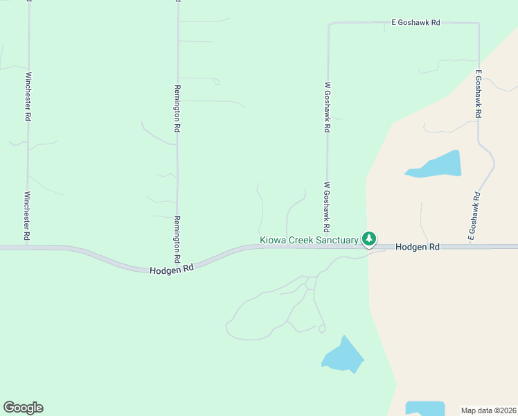 map of restaurants, bars, coffee shops, grocery stores, and more near 9920 Hodgen Road in Colorado Springs