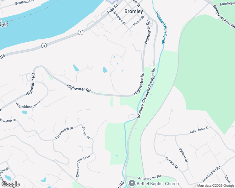 map of restaurants, bars, coffee shops, grocery stores, and more near 1746 Highwater Road in Bromley