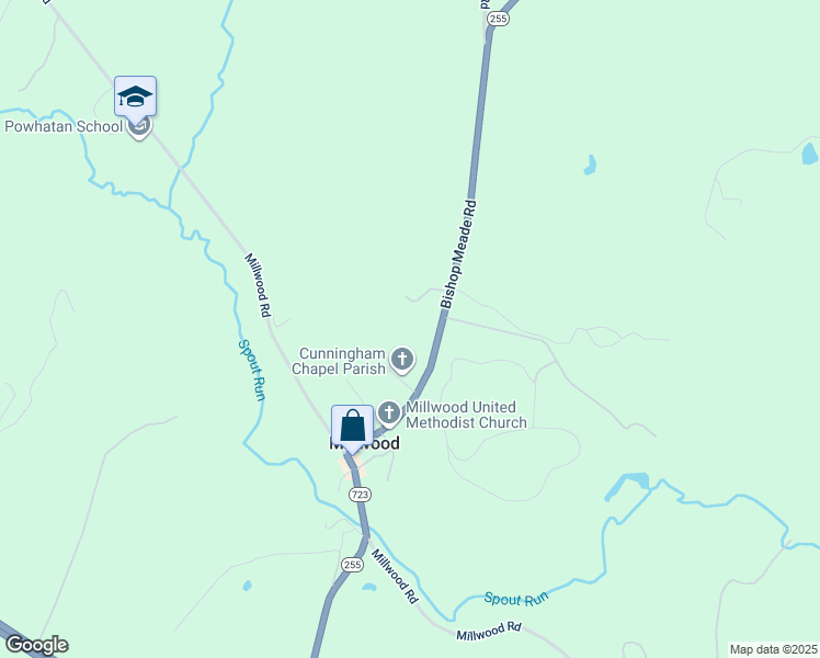 map of restaurants, bars, coffee shops, grocery stores, and more near 905 Bishop Meade Road in Boyce