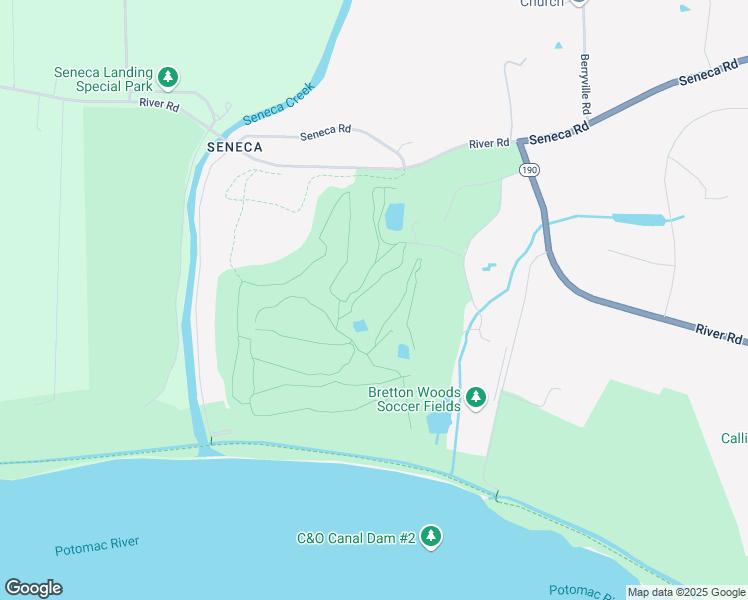 map of restaurants, bars, coffee shops, grocery stores, and more near 15700 River Road in Germantown