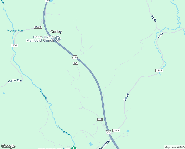 map of restaurants, bars, coffee shops, grocery stores, and more near 7917 Barbour County Highway in Belington