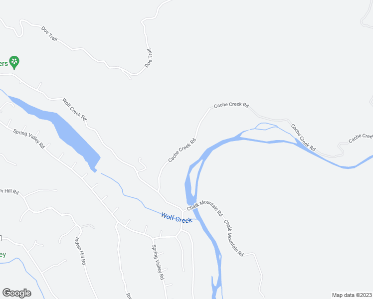 map of restaurants, bars, coffee shops, grocery stores, and more near 17392 Cache Creek Road in Clearlake Oaks