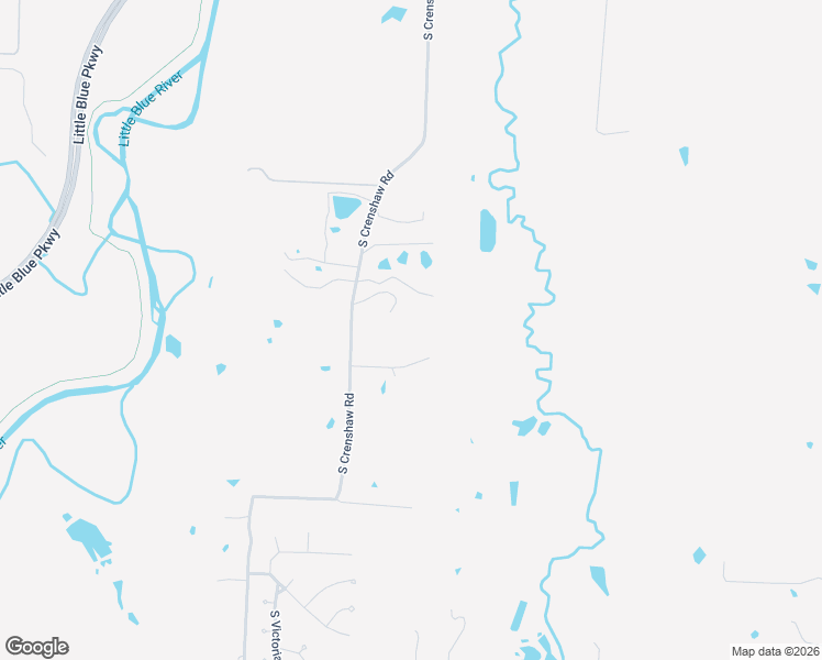map of restaurants, bars, coffee shops, grocery stores, and more near 2401 South Crenshaw Road in Independence