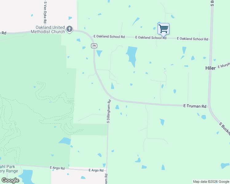 map of restaurants, bars, coffee shops, grocery stores, and more near 31206 East Truman Road in Buckner