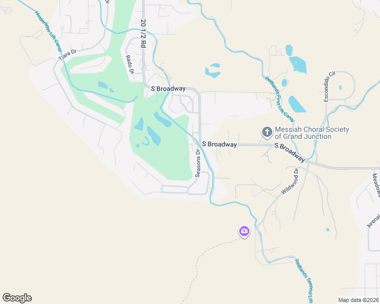 map of restaurants, bars, coffee shops, grocery stores, and more near 2071 Rim Shadow Court in Grand Junction