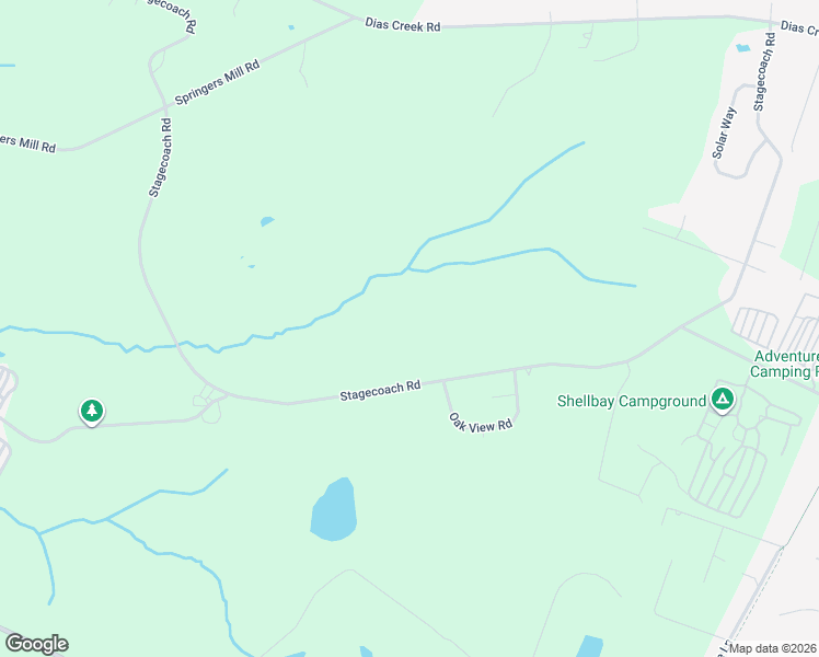 map of restaurants, bars, coffee shops, grocery stores, and more near 159 Stagecoach Road in Cape May County