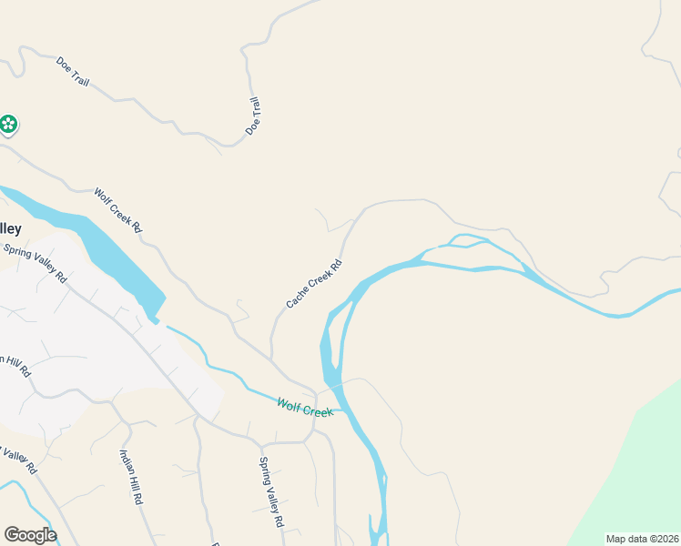 map of restaurants, bars, coffee shops, grocery stores, and more near 17424 Cache Creek Road in Clearlake Oaks