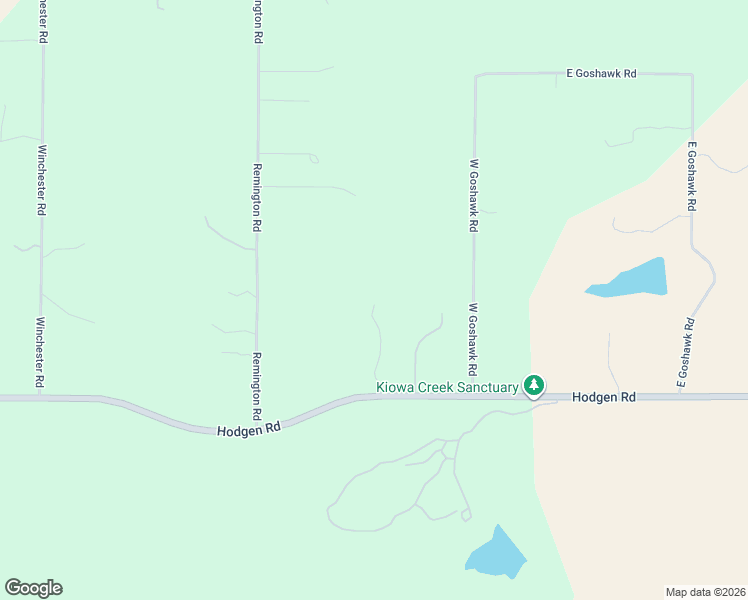 map of restaurants, bars, coffee shops, grocery stores, and more near 9920 Hodgen Road in Colorado Springs