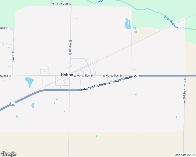 map of restaurants, bars, coffee shops, grocery stores, and more near 6718 West Versailles Street in Holton