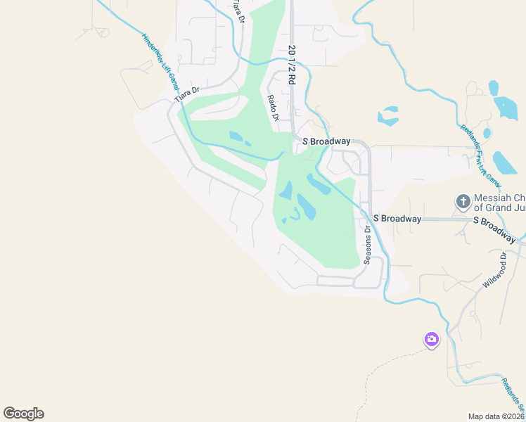 map of restaurants, bars, coffee shops, grocery stores, and more near 460 High Tiara Court in Grand Junction
