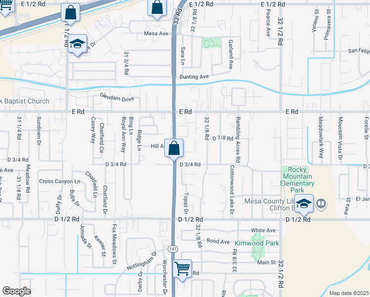 map of restaurants, bars, coffee shops, grocery stores, and more near 485 Mae Street in Clifton