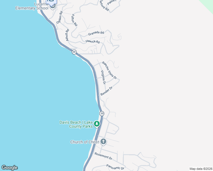 map of restaurants, bars, coffee shops, grocery stores, and more near 6838 Virginia Drive in Lucerne