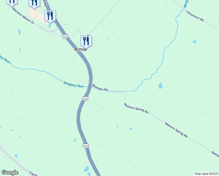 map of restaurants, bars, coffee shops, grocery stores, and more near 177 Reardon Road in Winchester