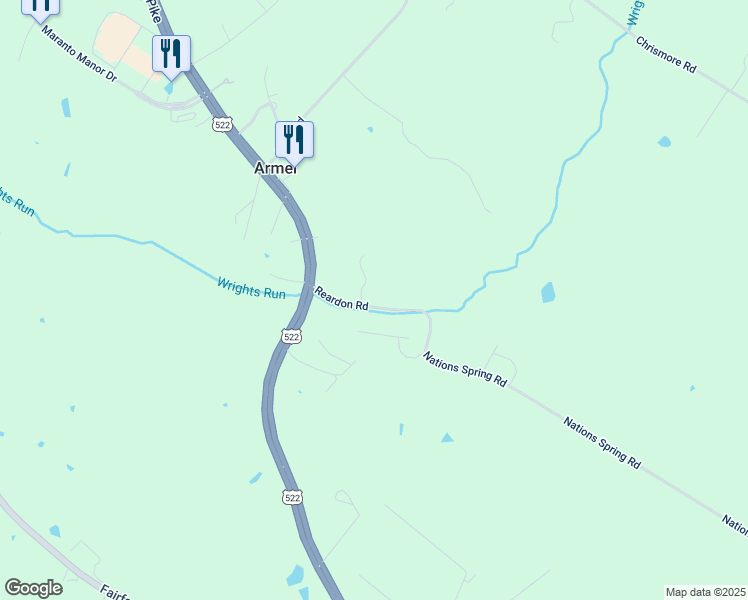 map of restaurants, bars, coffee shops, grocery stores, and more near 177 Reardon Road in Winchester