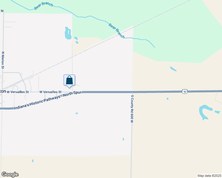 map of restaurants, bars, coffee shops, grocery stores, and more near 6164 U.S. 50 in Holton